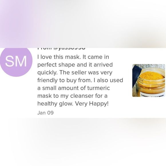 🌸 TURMERIC SANDALWOOD FACE MASK NEW 🌸 - Picture 2 of 6